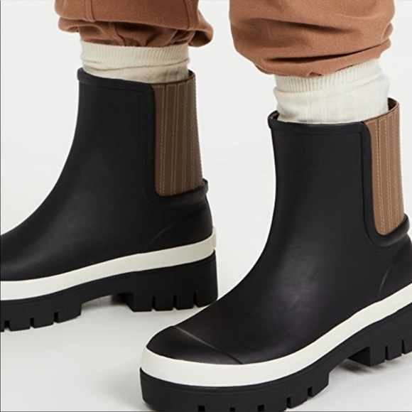 NIB Tory Burch Foul Weather Rain Boots - 10 - Picture 1 of 11